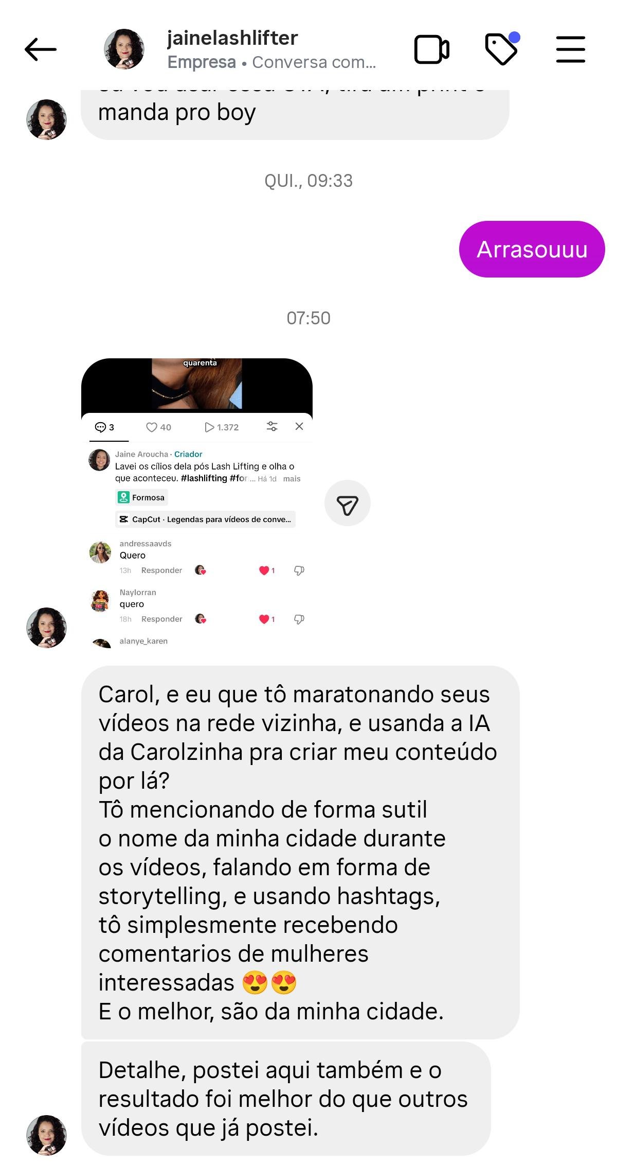Depoimento Financeiro